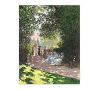 Artery8 Monceau Park in the Afternoon Unframed Wall Art Print Poster 12X16 Artwork By Claude Monet : Warm Landscape Artwork Ideal For Hallway Lounge Or Reading Corner Peaceful Composition