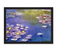 Artery8 Monet Water Lilies At Giverny Old Master Painting Artwork Framed Wall Art Print A4