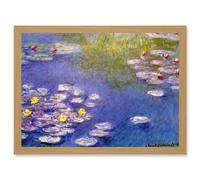 Artery8 Monet Water Lilies At Giverny Old Master Painting Artwork Framed Wall Art Print A4