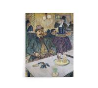 Artery8 Monsieur Boileau at the Cafe Canvas Wall Art Print Lautrec | Size: W24" x H32" Artery8 Multicolor W24" x H32"