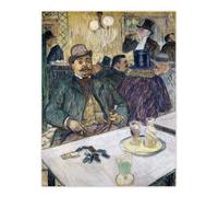 Artery8 Monsieur Boileau at the Cafe Vintage Wall Art Print Lautrec | Size: W12" x H16" Artery8 Multicolor W12" x H16"