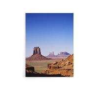 Artery8 Monument Valley Arizona Carol M Highsmith Canvas Wall Art Print in Blue | Size: W24" x H32" Artery8 Blue W24" x H32"