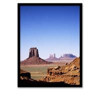 Artery8 Monument Valley Arizona Carol M Highsmith Framed Wall Art Print in Blue | Size: W12" x H16" Artery8 Blue W12" x H16"