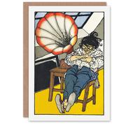 Artery8 Moriz Jung Art Card A Beethoven Enthusiast Painting