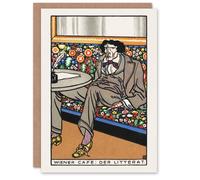 Artery8 Moriz Jung Art Card Viennese Cafe Advert The Man of Letters