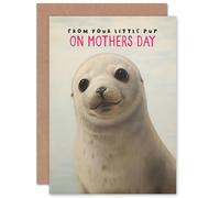 Artery8 Mothers Day From Your Little Seal Pup For Mum Mummy Mom Her Blank Inside Greeting Card