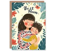 Artery8 Mother's Day Greeting Card From Son Child Hugs Best For Mum
