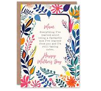 Artery8 Mother's Day Sincere Fantastic Mum Learned From You Mum Greeting Card