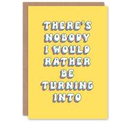 Artery8 Women's Mother's Day Turning Into You Mum Mom Modern Bright Bold Greeting Card in Yellow Artery8 Yellow