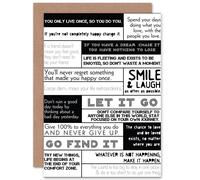 Artery8 Motivational Manifesto Advice Typography Grid Greetings Card in White Artery8 White