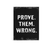 Artery8 Motivational Quote Prove Them Wrong Canvas Wall Art Print in Black | Size: W12" x H16" Artery8 Black W12" x H16"