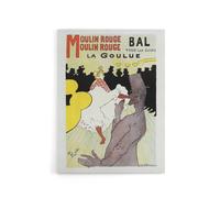 Artery8 Moulin Rouge La Goulue Canvas Wall Art Print Toulouse Lautrec | Size: W18" x H24" Artery8 Multicolor W18" x H24"