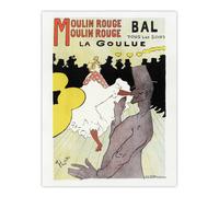 Artery8 Moulin Rouge La Goulue Vintage Wall Art Print Toulouse Lautrec | Size: W18" x H24" Artery8 Multicolor W18" x H24"