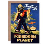 Artery8 Movie Film Forbidden Planet Sci Fi Adventure Art Card Artery8 Multicolor