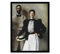 Artery8 Mr And Mrs Stokes Portrait Sargent Framed Wall Art Print 12X16"