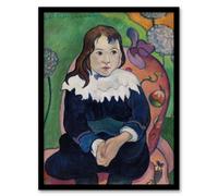 Artery8 Mr Loulou Colourful Portrait Paul Gauguin Framed Wall Art Print 12X16"