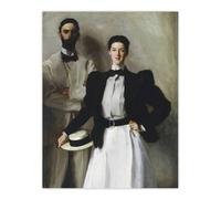 Artery8 Mr & Mrs Stokes Portrait Sargent Wall Art Poster Print | Size: W12" x H16" Artery8 Multicolor W12" x H16"