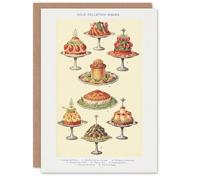 Artery8 Mrs Beeton Household Management Art Card Cold Collation Dishes