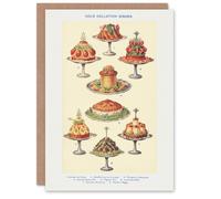 Artery8 Mrs Beeton Household Management Art Card Cold Collation Dishes