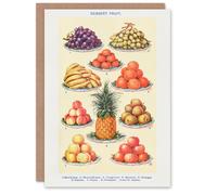 Artery8 Mrs Beeton Household Management Art Card Summer Dessert Fruit