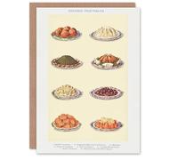 Artery8 Mrs Beeton Household Management Art Card Vegetable Side Dishes