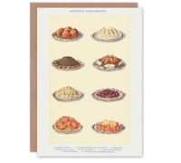 Artery8 Mrs Beeton Household Management Art Card Vegetable Side Dishes