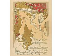 Artery8 Mucha Salon Des Cent 20th Exhibition Advert Unframed Wall Art Print Poster Home Decor Premium