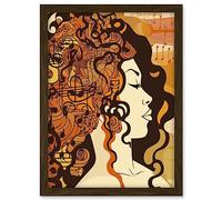 Artery8 Music Festival Retro Illustration Boho Poster Artwork Framed A3 Wall Art Print