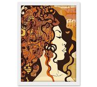 Artery8 Music Festival Retro Illustration Boho Poster Artwork Framed A3 Wall Art Print