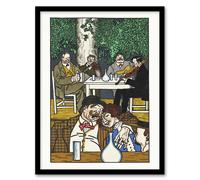 Artery8 Musicians At The Heuriger Music Moriz Jung Framed Wall Art Print | Size: W12" x H16" Artery8 Multicolor W12" x H16"