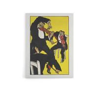 Artery8 Musicians Between 3 & 4 in the Morning Jung Canvas Wall Art Print in Yellow | Size: W18" x H24" Artery8 Yellow W18" x H24"