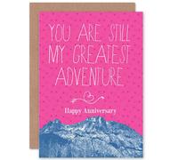 Artery8 My Greatest Adventure Greetings Card in Pink Artery8 Pink