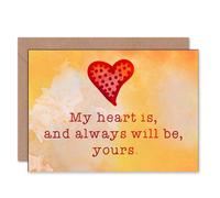 Artery8 My Heart Is Always Yours Love Anniversary Valentines Card Artery8 Multicolor