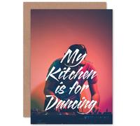 Fine Art Prints My Kitchen Dancing DJ Greetings Card