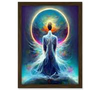 Doppelganger33 LTD Mystical Psychic Spiritual Dream Artwork Framed Wall Art Print A4