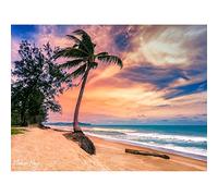 Artery8 Najm Phuket Thailand Tropical Palm Tree Beach Photo Unframed Wall Art Print Poster Home Decor Premium