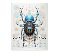 Artery8 Nanobot Beetle Robot Hybrid Secret Military Schematic Blueprint Futuristic Complex Arcane Manuscript Gift For Him Man Cave Large Wall Art Poster Print Thick Paper 18X24 Inch