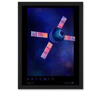 Artery8 Nasa Artemis Moon Mission Courageous Lunar Space Travel Destination Poster Wall Art Print - A4 Size