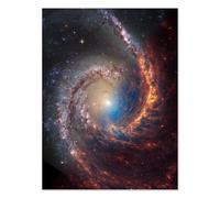 Artery8 NASA Hubble James Webb Telescope View of Spiral Galaxy NGC 1566 Living Room Large Wall Art Poster Print Thick Paper 18X24 Inch
