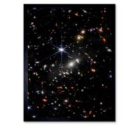 Artery8 NASA James Webb Space Telescope Deep Field Image Stars Thousands Galaxies Photo Art Print Framed Poster Wall Decor 12x16 inch