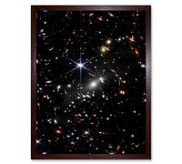 Artery8 NASA James Webb Space Telescope Deep Field Image Stars Thousands Galaxies Photo Art Print Framed Poster Wall Decor 12x16 inch