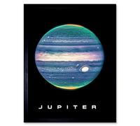 Artery8 NASA James Webb Space Telescope Jupiter Composite Image Art Print Framed Poster Wall Decor 12x16 inch