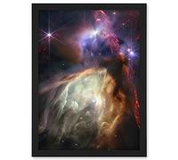 Artery8 NASA James Webb Space Telescope Rho Ophiuchi Cloud Complex Artwork Framed A3 Wall Art Print