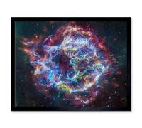 Artery8 Framed Wall Art Nasa James Webb Telescope Cassiopeia A (Cas A) - 12X16 Inch