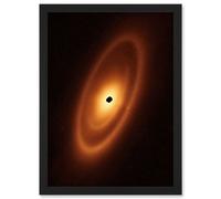Artery8 NASA James Webb Telescope Fomalhaut Planetary System Artwork Framed Wall Art Print A4 in Black Artery8 Black