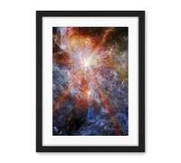 Artery8 NASA James Webb Telescope Massive Cluster Born N79 Living Room Artwork Framed Wall Art Print 18X24 Inch