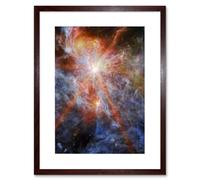 Artery8 NASA James Webb Telescope Massive Cluster Born N79 Living Room Artwork Framed Wall Art Print 9X7 Inch