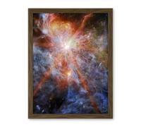 Artery8 NASA James Webb Telescope Massive Cluster Born N79 Living Room Artwork Framed Wall Art Print 18X24 Inch