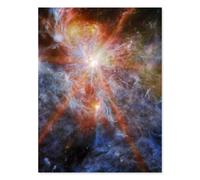 Artery8 NASA James Webb Telescope Massive Cluster Born N79 Wall Art Print | Size: W18" x H24" Artery8 Multicolor W18" x H24"