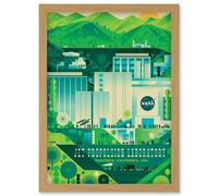 Artery8 NASA Jet Propulsion Laboratory California Living Room Artwork Framed Wall Art Print A4